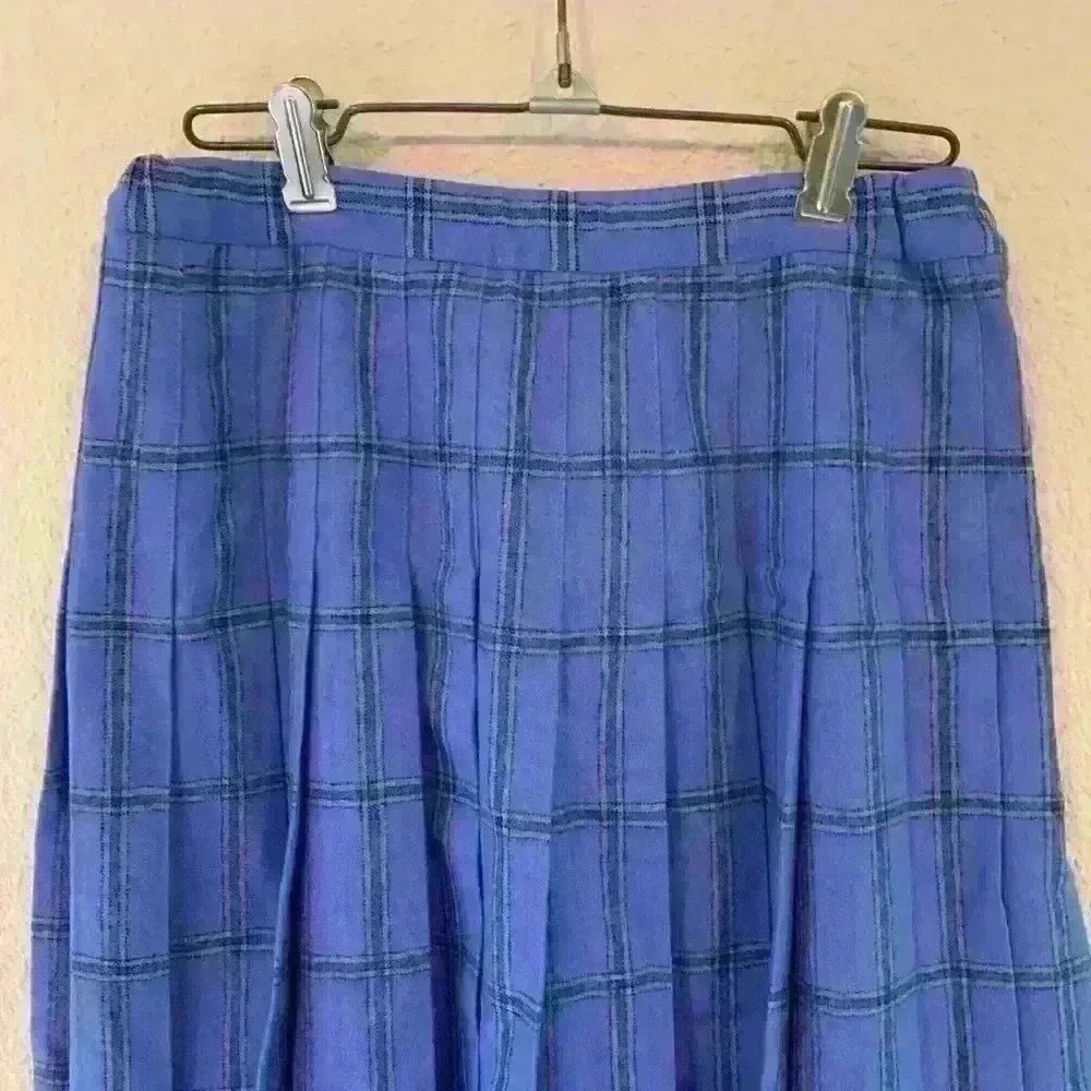 Vintage Petite Pendleton 100% Virgin Wool sz S pleated plaid skirt school girl